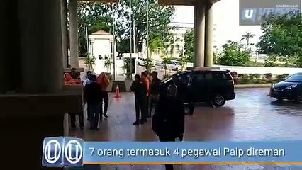 7 orang termasuk 4 pegawai Paip direman
