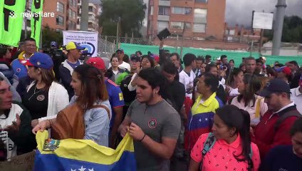 Venezuelans stage protest as President Maduro begins second term