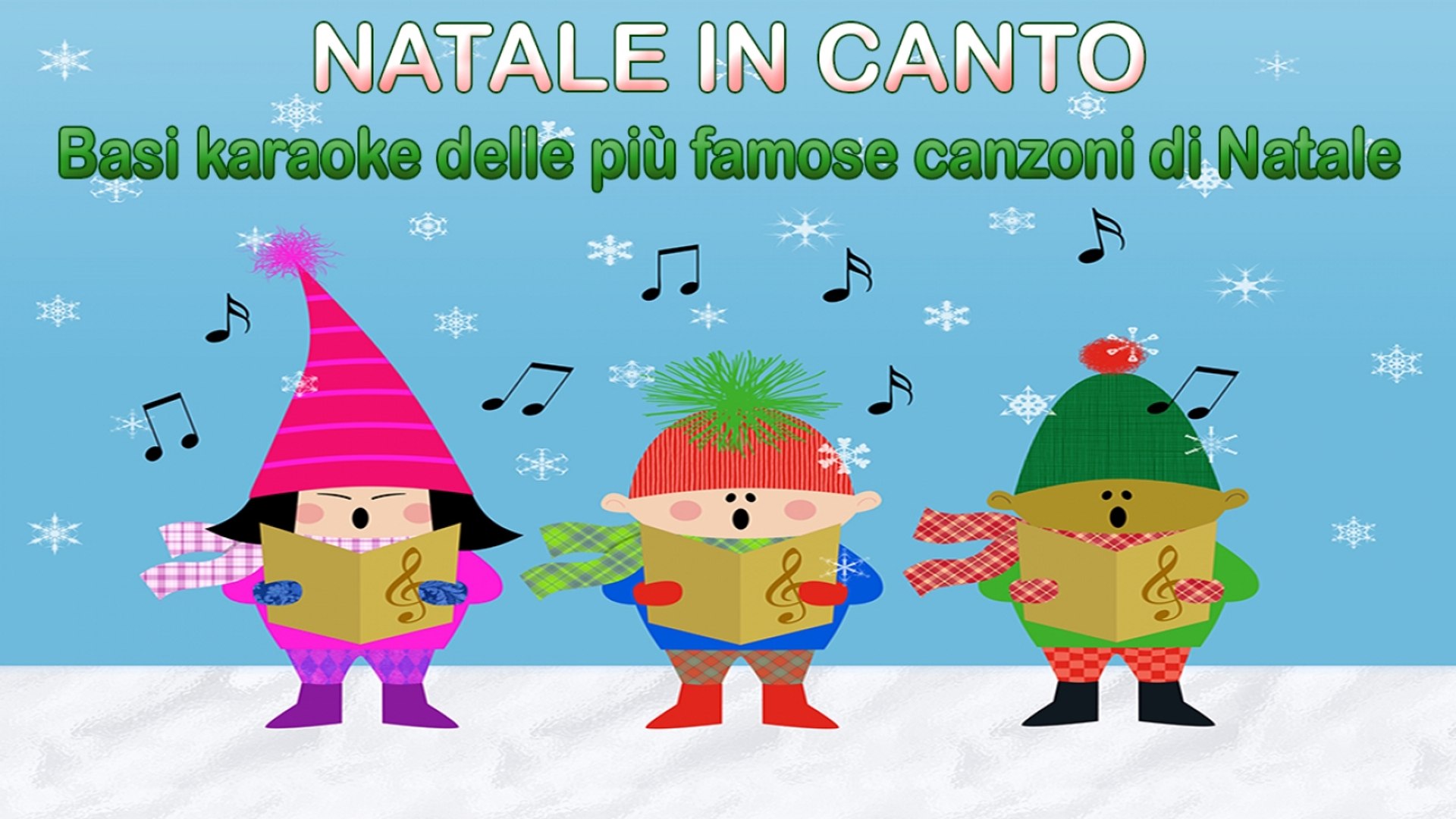 Canzoni Di Natale Karaoke.Va Natale In Canto Basi Karaoke Delle Piu Famose Canzoni Di Natale Canzoni Per Bambini Video Dailymotion