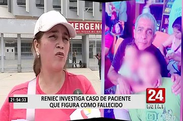 Reniec investiga caso de paciente que figura como fallecido