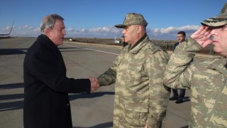 Milli Savunma Bakanı Akar, Genelkurmay Başkanı Güler ve Kara Kuvvetleri Komutanı Dündar, Suriye...