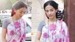 Amrita Rao looks perfect in floral print pink & white saree; Watch Video | Boldsky