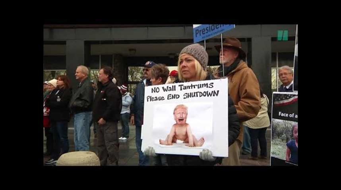 Les fonctionnaire américains manifestent contre le shutdown