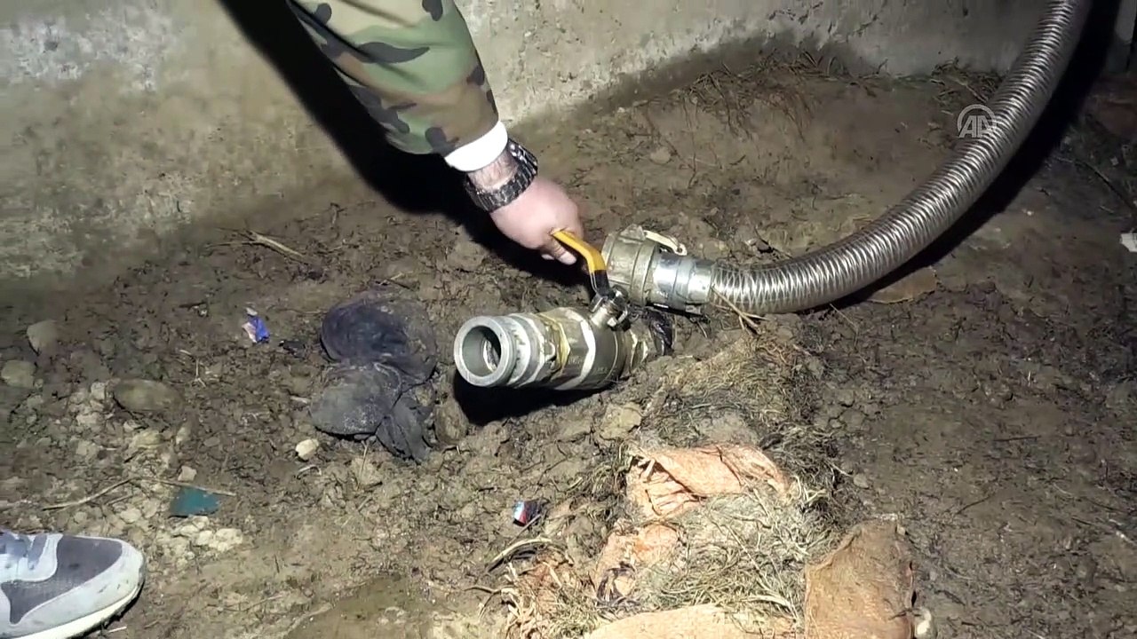 Kerkük'te petrol kaçakçılığı yapılan tesise operasyon - KERKÜK