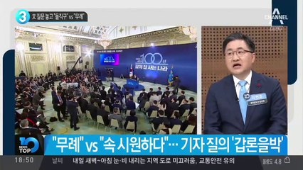 文 질문 놓고 “돌직구” vs “무례”