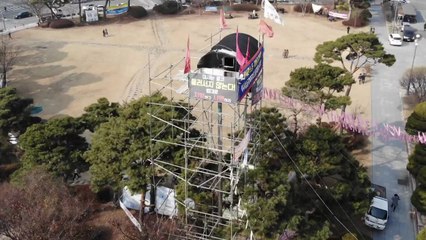 "파인텍보다 더 오래 됐어요"...택시 월급제 촉구 망루 농성 / YTN