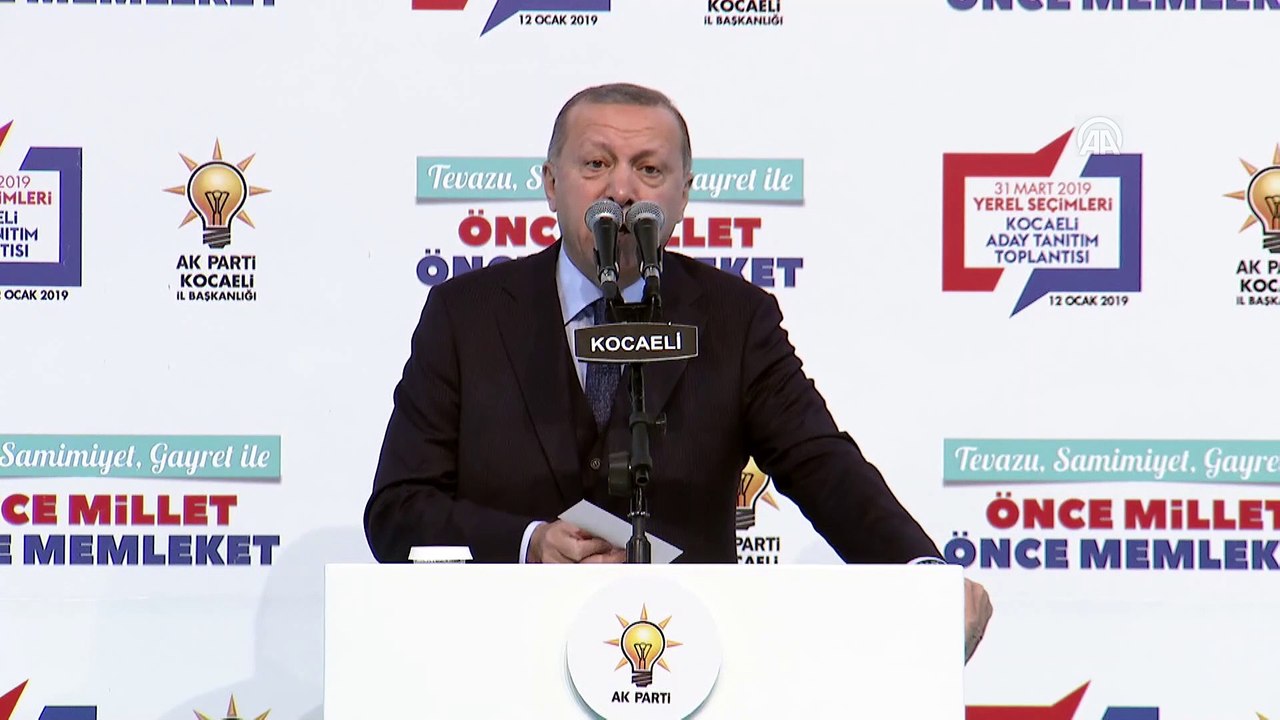 Cumhurbaşkanı Erdoğan: Dün açıklanan cari işlemler açığı, son 20 ayın en düşük seviyesine geriledi. Bu bir müjdedir - KOCAELİ