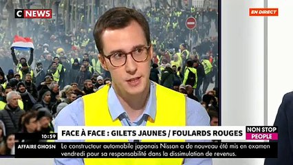 Morandini Live: Moment de tension en direct pour le premier face-à-face entre "gilet jaune" et "foulard rouge" ce midi - VIDEO