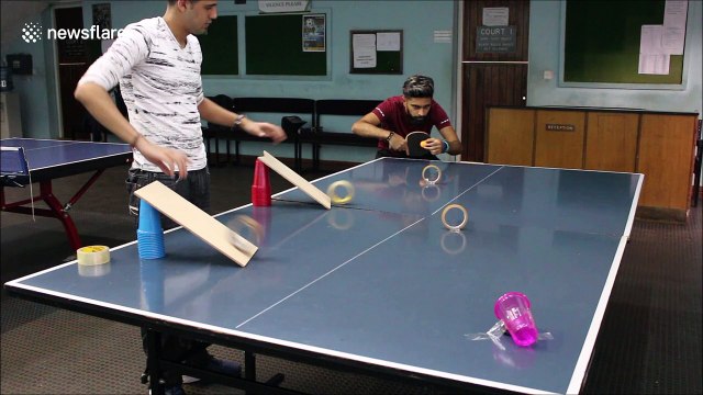 Sensational ping pong trick shot will leave you in awe