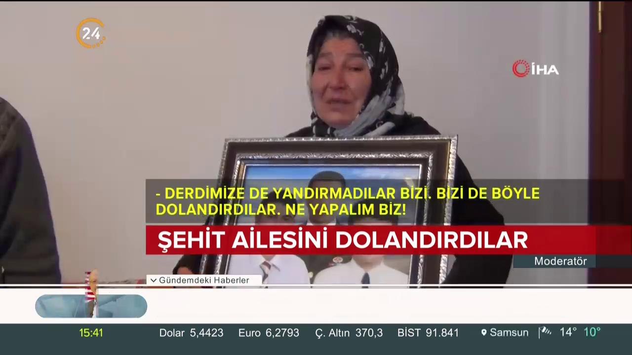 Şehit ailesini dolandırdılar