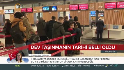 Dev taşınmanın tarihi belli oldu