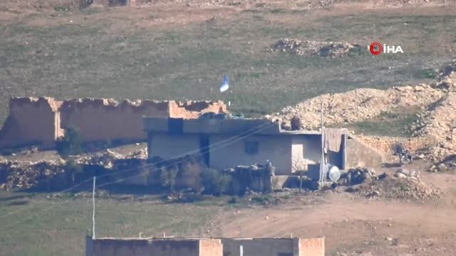 Terör Örgütünün Münbiç'teki Tünel Girişleri ve Hendekleri Görüntülendi- Terör Örgütü Dağın Altına...