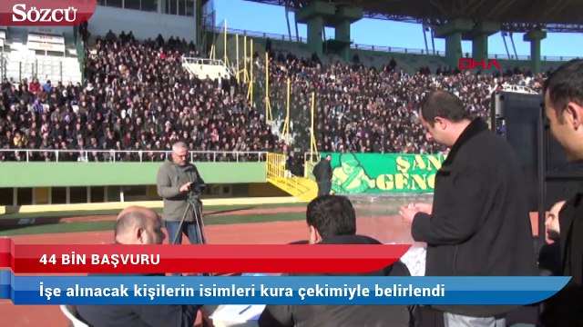 Şanlıurfa’da bin kişilik işe 44 bin başvuru