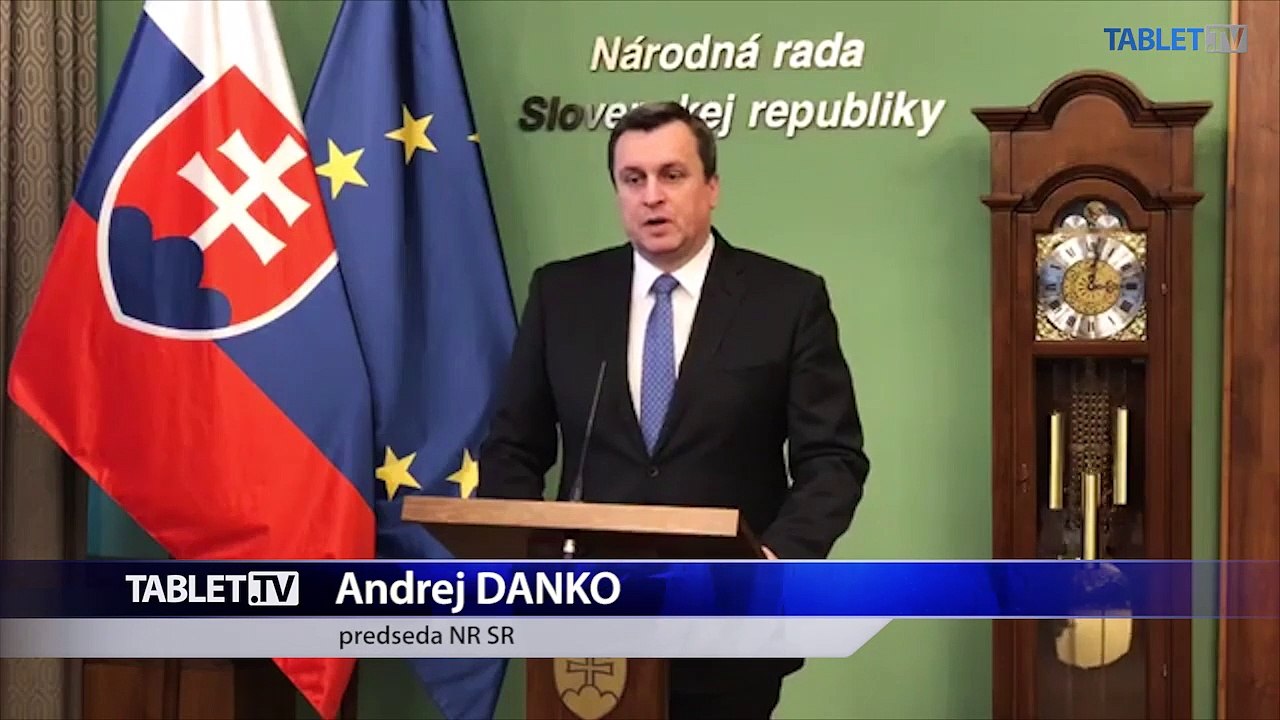 ZÁZNAM: Stanovisko predsedu Národnej rady SR Andreja Danka