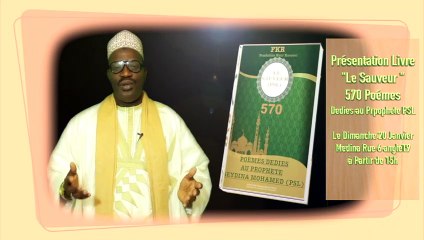 Presentation Livre "LE SAUVEUR" le 20 Janvier à la Medina rue 6 angle 19