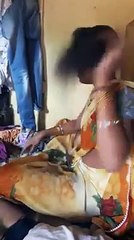 Young house wife getting ready for head shave