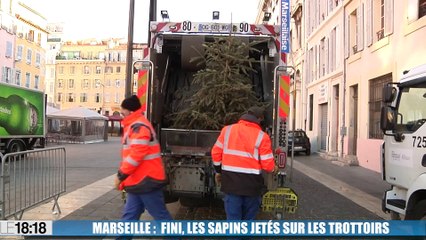 Marseille : fini les sapins sur les trottoirs