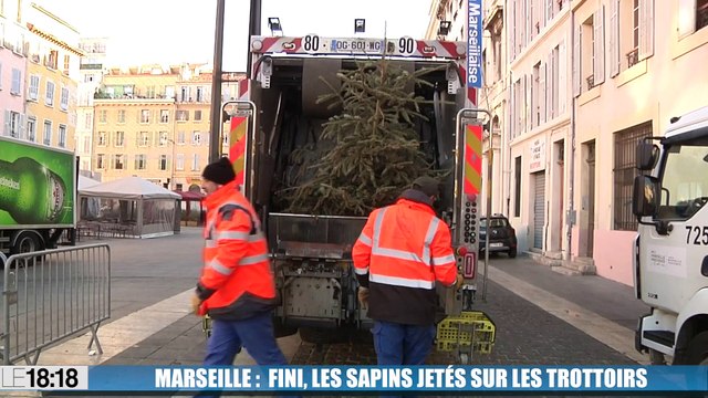 Marseille : fini les sapins sur les trottoirs
