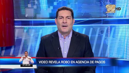 Video revela robo en agencia de pagos en el norte de Guayaquil