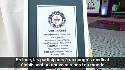 Inde: un record mondial pour promouvoir l'hygiène menstruelle