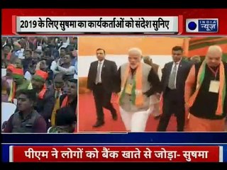 BJP National Council meet Delhi : 2019 में BJP की रण नीति का सुषमा स्वराज ने दिया संकेत