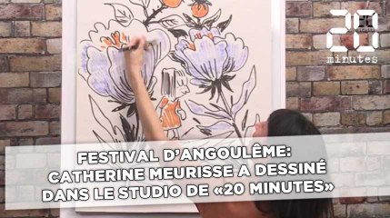 Festival d'Angoulême: Catherine Meurisse dessine le personnage de sa BD «Les grands espaces» dans notre studio