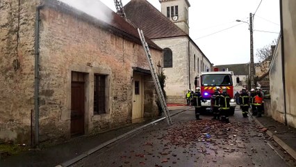 Incendie Vanvey intervention pompiers