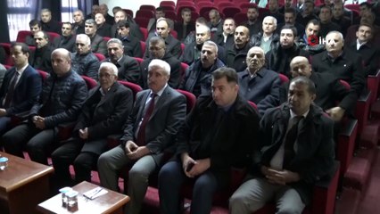 Gercüş'te muhtarlara uyuşturucuyla mücadele konferansı verildi