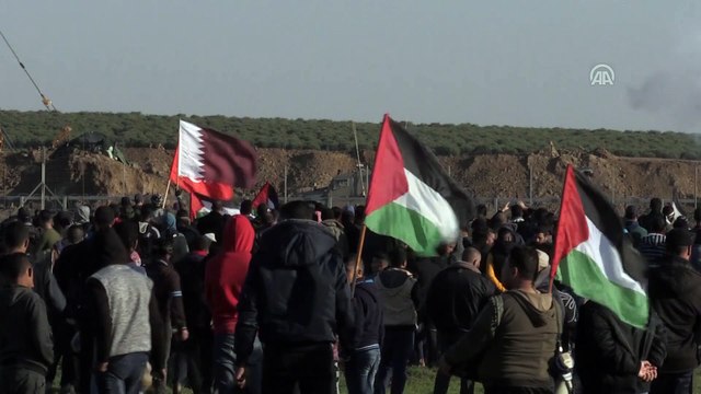 İsrail askerleri Gazze sınırında 1 Filistinliyi şehit etti - GAZZE