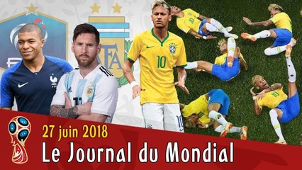 FRANCE-ARGENTINE en 8e, une tournée à chaque chute de NEYMAR, triste MARADONA...