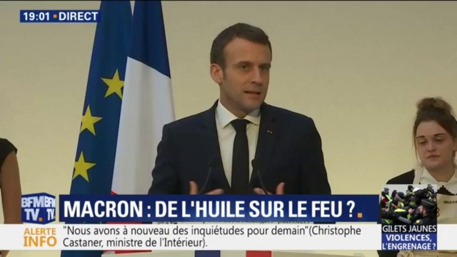 Emmanuel Macron: Trop de nos concitoyens pensent qu'on peut obtenir sans qu'un effort soit apporté