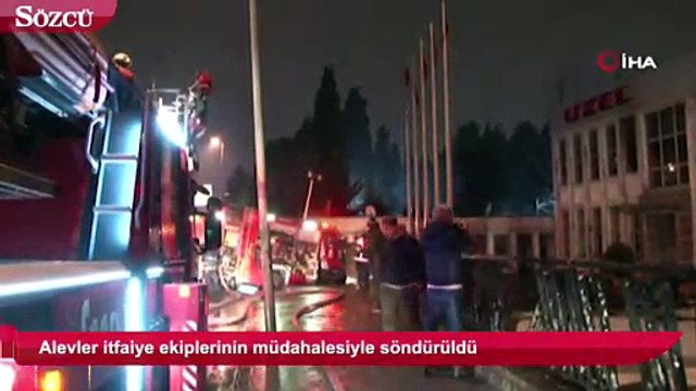 Eyüpsultan'da korkutan fabrika yangını