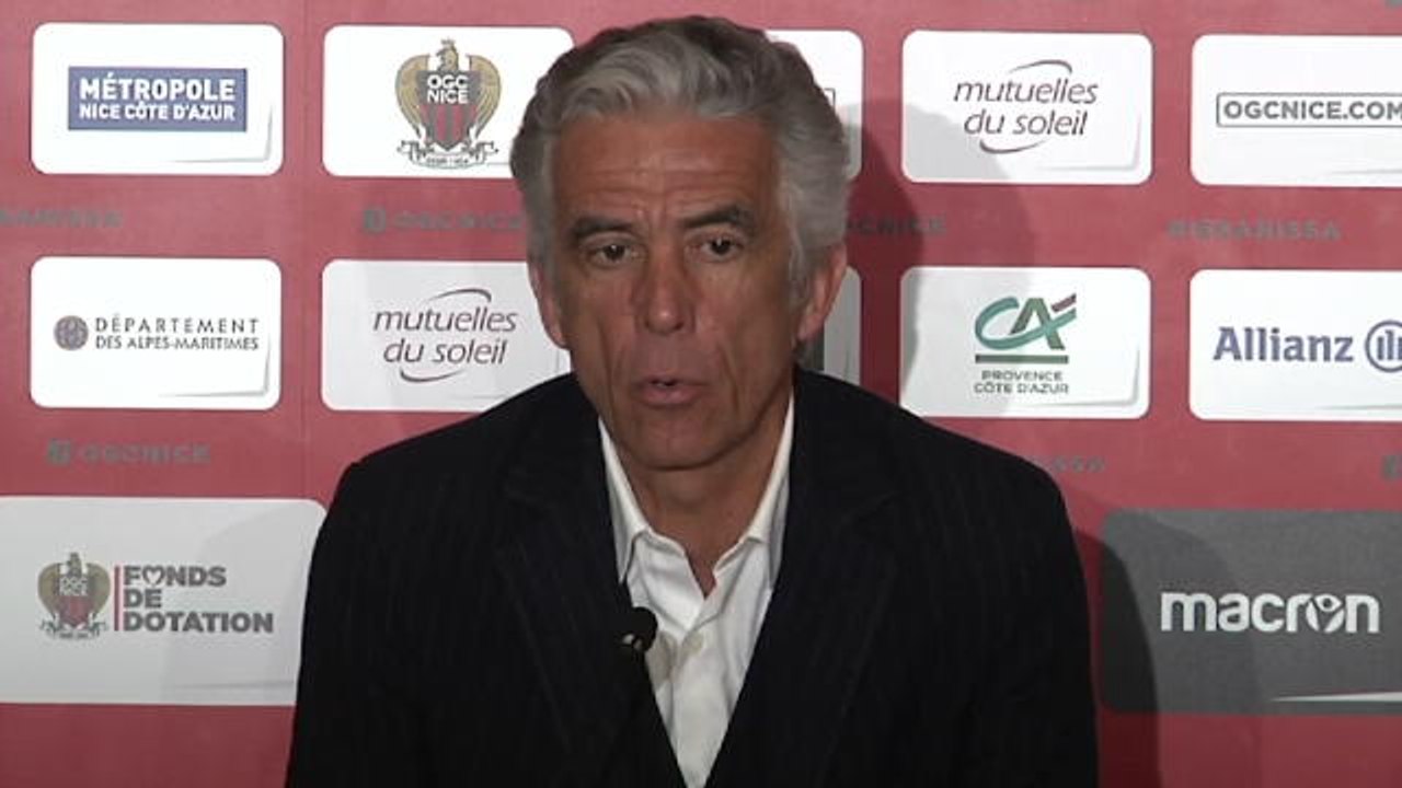 Nice - Rivère : "Il n'y a pas de crise à l'OGC Nice"