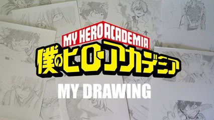 Drawing Fight My Hero Academia - Izuku Midoriya vs Todoroki Shoto