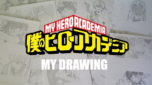 Drawing Fight My Hero Academia - Izuku Midoriya vs Todoroki Shoto