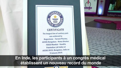 Inde: un record mondial pour promouvoir l'hygiène menstruelle