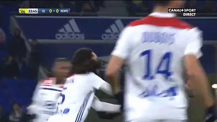 Résumé  Lyon  - Reims buts Pablo Chavarria (0-1)