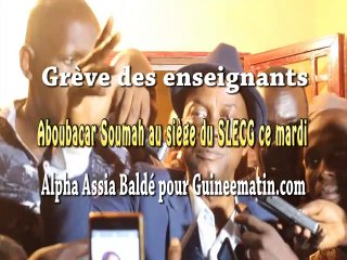 Ce qu'a dit le syndicaliste Aboubacar Soumah au siège du SLECG ce mardi