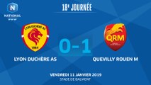 J18 : Lyon Duchère AS - Quevilly Rouen M. (0-1), le résumé