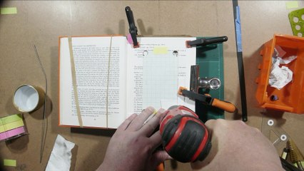 Book with a secret compartment, making a booksafe.