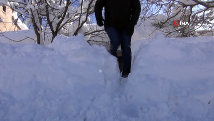 Havadan görüntülenen Bitlis’in bembeyaz görüntüsü hayran bırakıyor