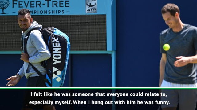 Kyrgios pays tribute to 'down to earth' Murray