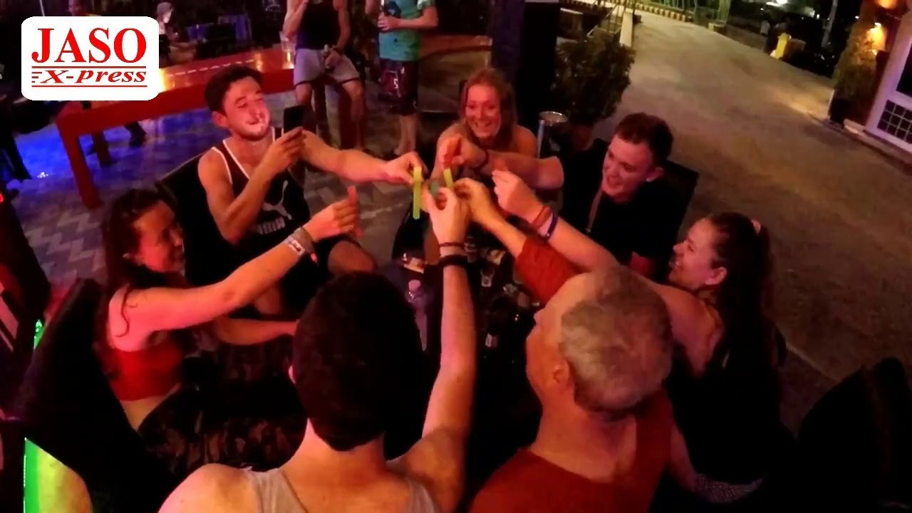 Bangkok Hostel In The Night I Bangkok Nightlife  Playground Hostel Bangkok Thailand