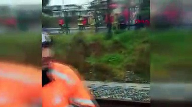 Gebze-Halkalı tren hattında kaza