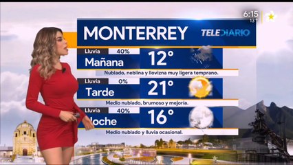 El pronóstico del tiempo con Pamela Longoria . @pamelaalongoria #Mexico #Monterrey #Aguascalientes