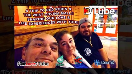 A Trip to Red Robin - Famous for the Hamburgers - Exiting the West Covina Mall after an Evening of Shopping & Fun - Family Love is the Best