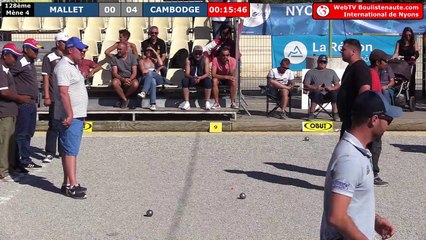 International de Nyons 2018 : 128e MALLET vs CAMBODGE