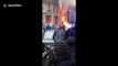 Tourist captures chaotic aftermath of massive explosion in Paris