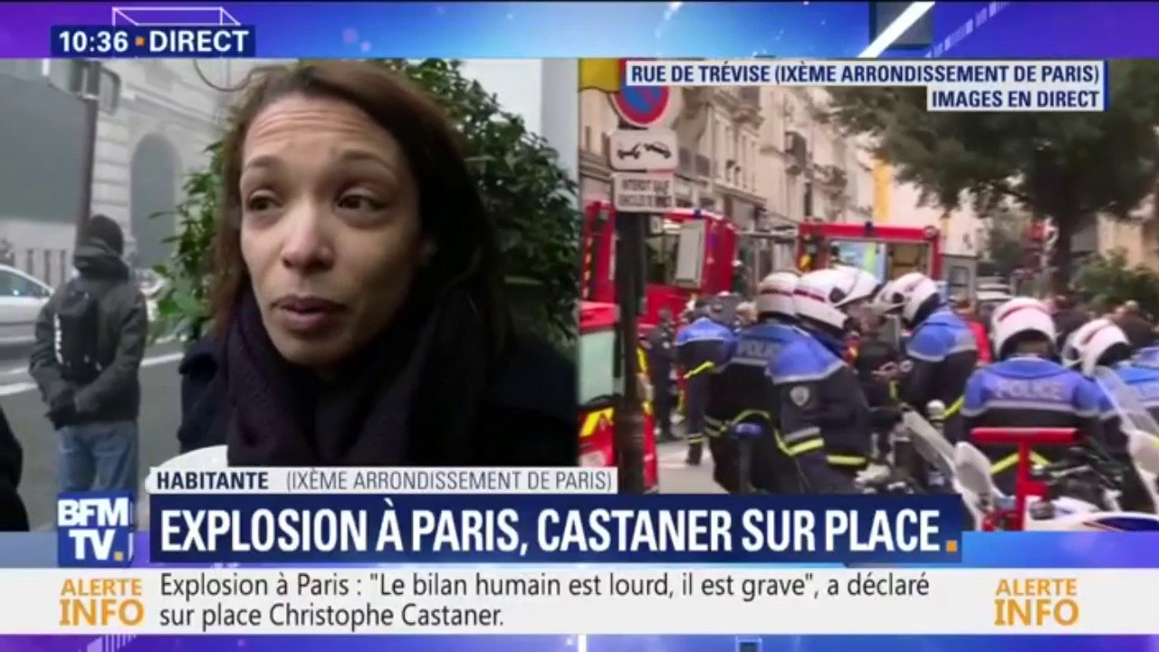"Mon appartement, il en reste plus rien." Une habitante de la rue de Trévise à Paris témoigne après l'explosion