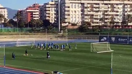 Entrenamiento del Málaga CF (12/10/2019)